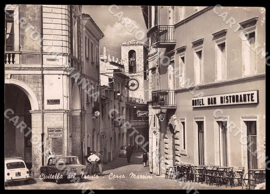 Teramo Civitella del Tronto Corso Mazzini Auto ABRASA FG Foto cartolina GM1535 – fronte