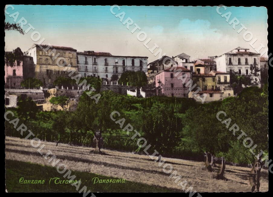 Teramo Canzano Panorama FG Foto cartolina GM1539 – fronte