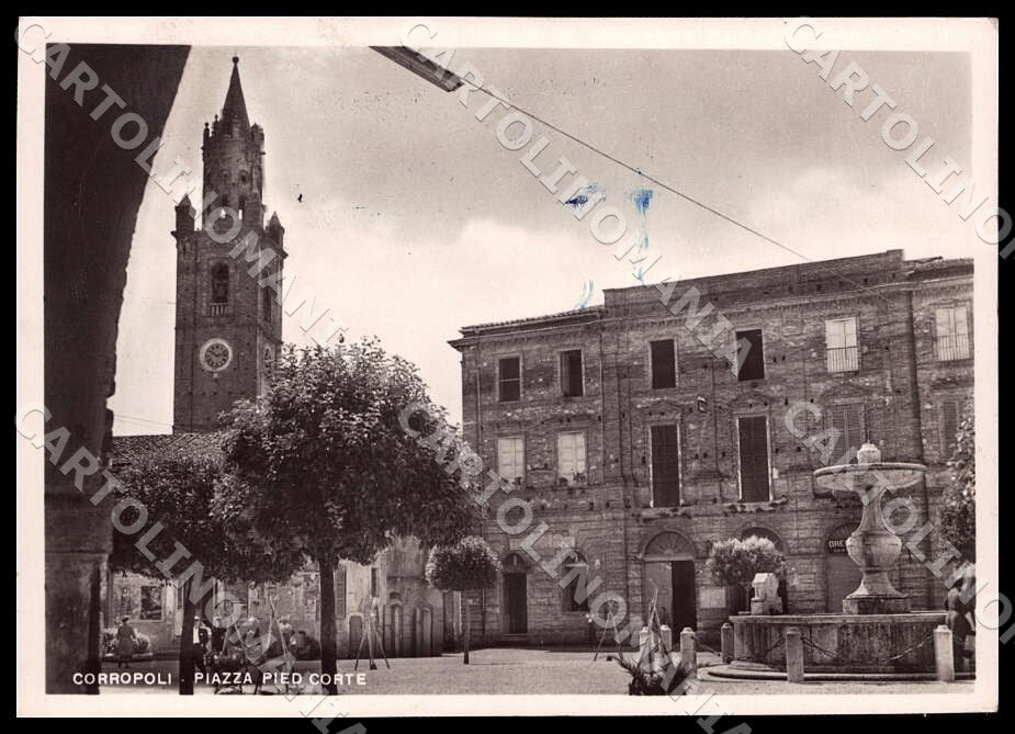 Teramo Corropoli Piazza Piedicorte FG Foto cartolina GM1541 – fronte