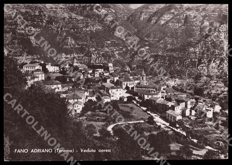 Teramo Fano Adriano Veduta aerea FG Foto cartolina GM1548 – fronte