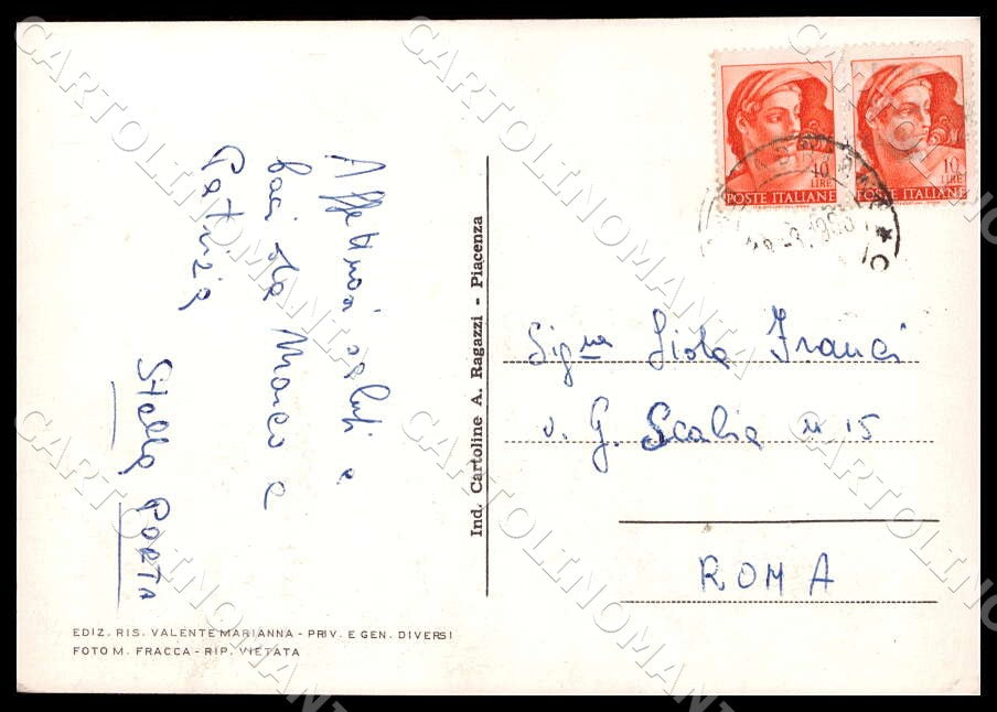 Teramo Fano Adriano Veduta aerea FG Foto cartolina GM1548 – retro