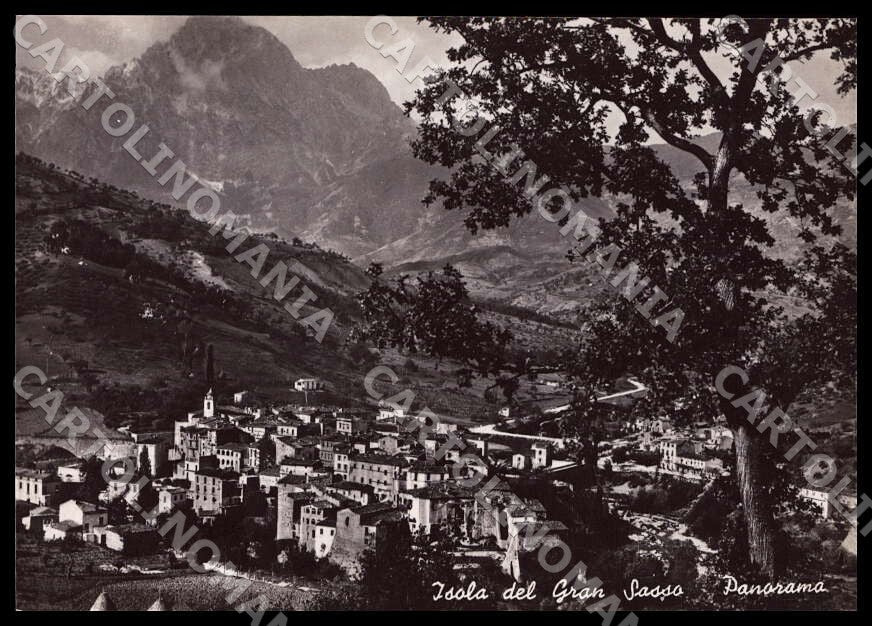 Teramo Isola del Gran Sasso Panorama Alterocca FG Foto cartolina GM1559 – fronte