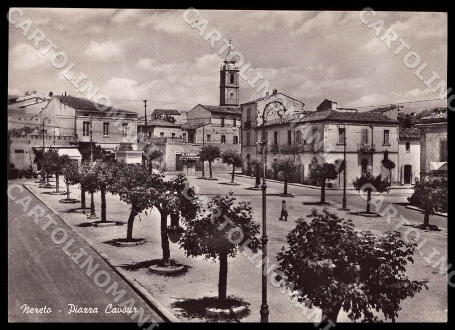 Teramo Nereto Piazza Cavour FG Foto cartolina GM1567 – fronte