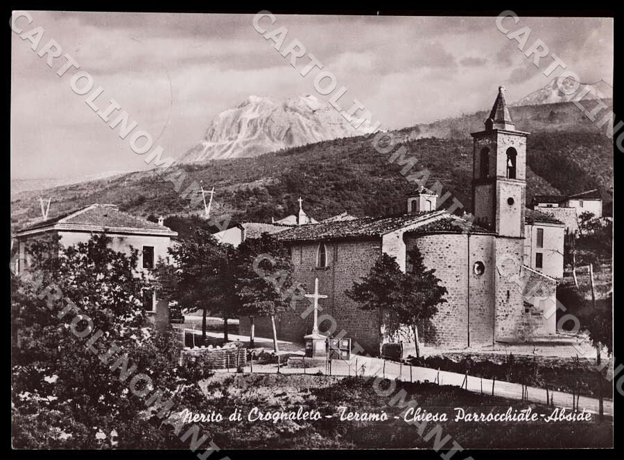 Teramo Nerito di Crognaleto Chiesa Parrocchiale Abside FG Foto cartolina GM1570 – fronte