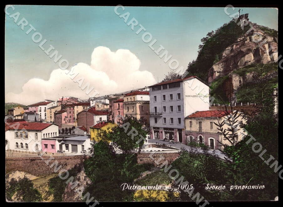 Teramo Pietracamela Scorcio panoramico PIEGATA FG Foto cartolina GM1578 – fronte