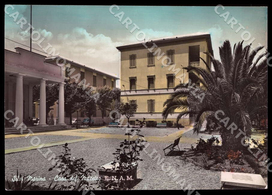 Teramo Silvi Marina Casa Maestro ENAM Auto FG Foto cartolina GM1583 – fronte