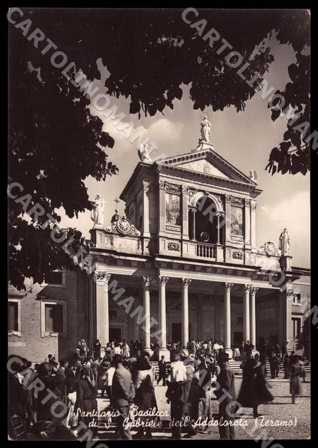 Teramo Isola del Gran Sasso d'Italia Santuario Basilica FG Foto cartolina GM1588 – fronte