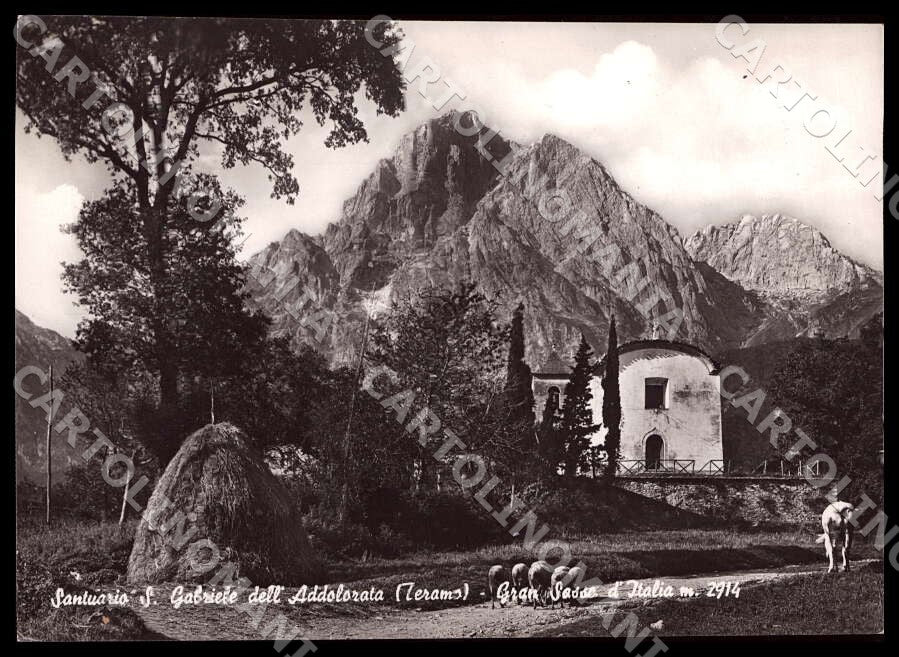 Teramo Isola del Gran Sasso Santuario San Gabriele FG Foto cartolina GM1589 – fronte