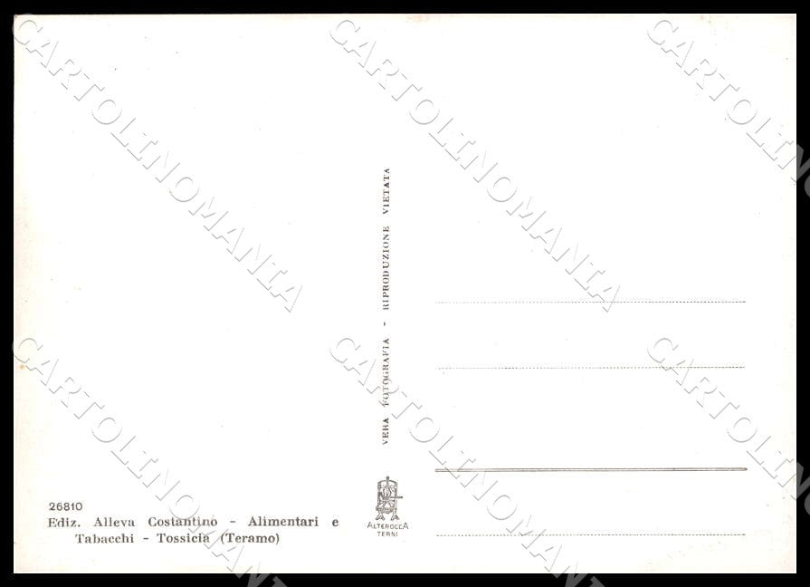 Teramo Tossicia Gran Sasso Collepelato Alterocca FG Foto cartolina GM1599 – retro