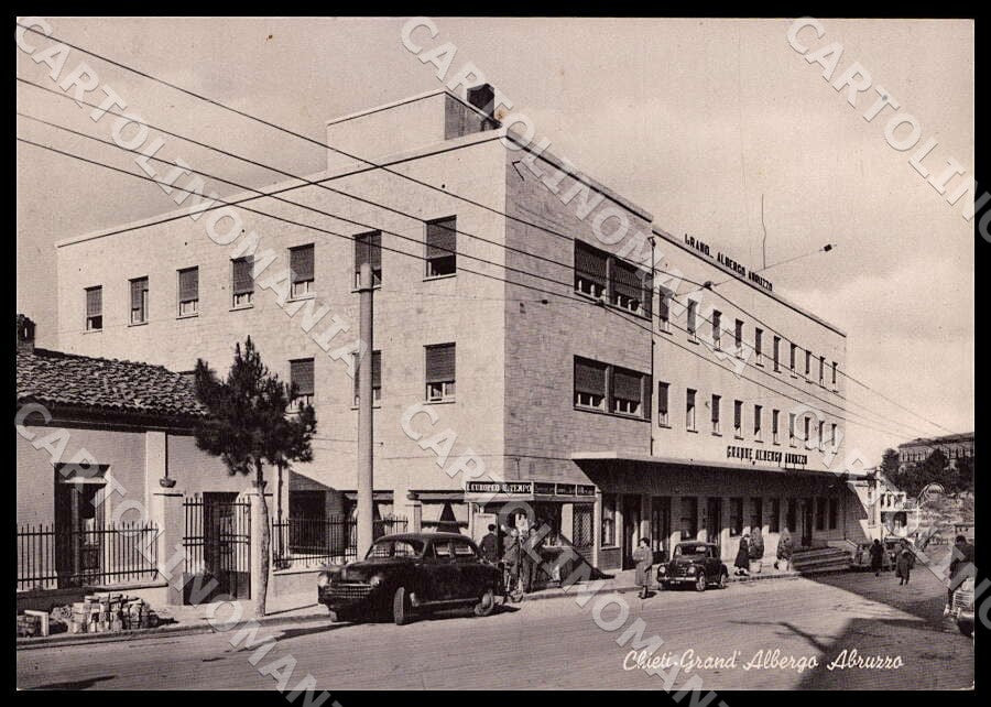 Chieti Città Grande Albergo Abruzzo Auto FG Foto cartolina GM1607 – fronte