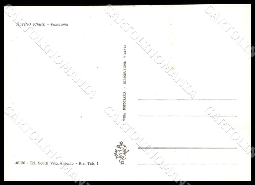 Chieti Altino Panorama FG Foto cartolina GM1618 – retro