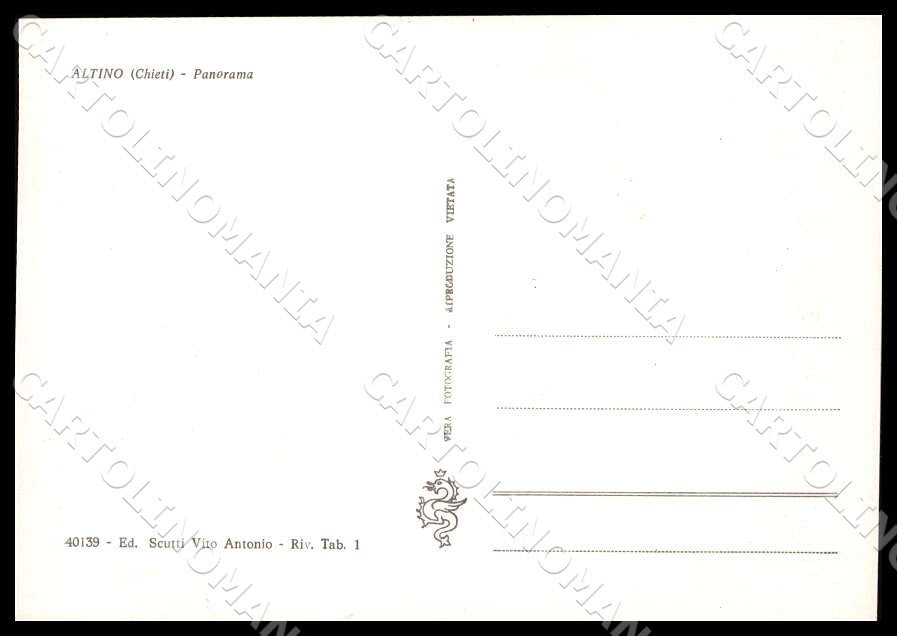 Chieti Altino Panorama FG Foto cartolina GM1619 – retro