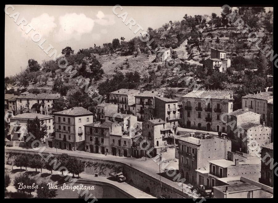 Chieti Bomba Via Sangritana Auto FG Foto cartolina GM1624 – fronte