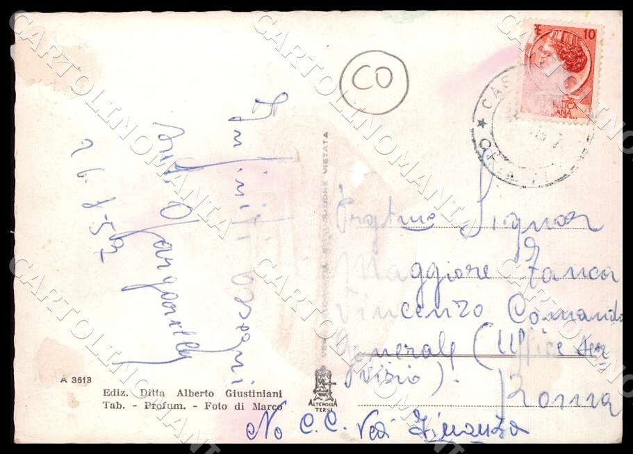 Chieti Casalanguida Via Popolo Alterocca COLLA FG Foto cartolina GM1632 – retro