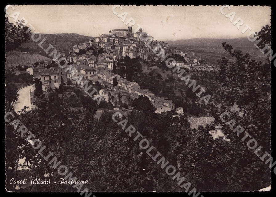 Chieti Casoli Panorama PIEGA FG Foto cartolina GM1637 – fronte