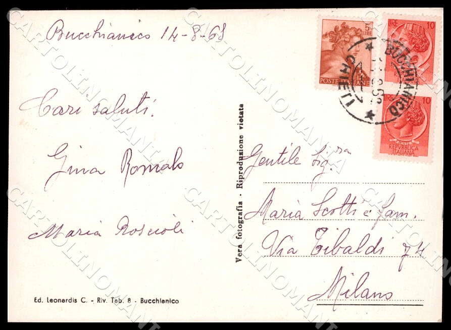 Chieti Bucchianico Santuario San Camillo FG Foto cartolina GM1645 – retro