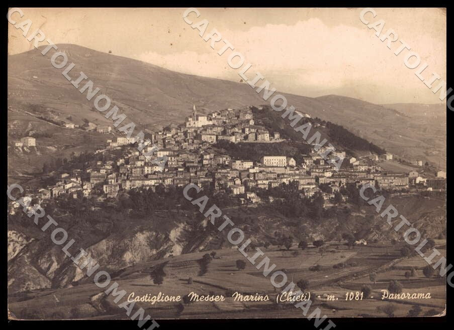 Chieti Castiglione Messer Marino Panorama FG Foto cartolina GM1647 – fronte