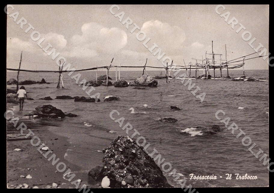 Chieti Fossacesia Trabocco FG Foto cartolina GM1654 – fronte