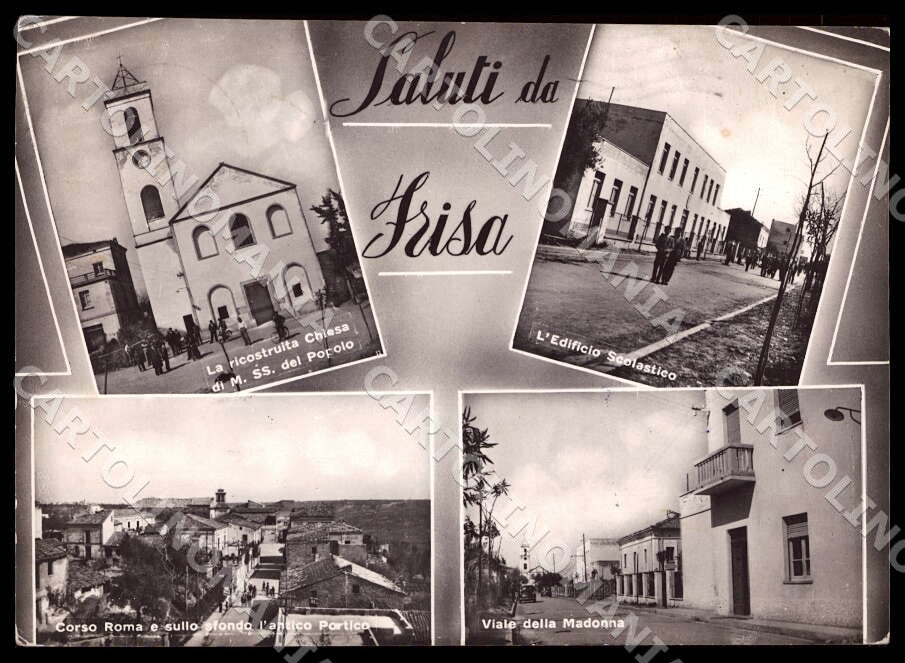 Chieti Frisa Saluti da Chiesa Scuole Portico FG Foto cartolina GM1655 – fronte