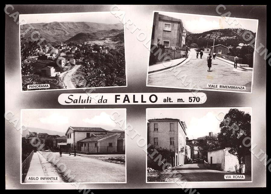 Chieti Fallo Saluti da Panorama Viale Rimembranza Asilo FG Foto cartolina GM1661 – fronte