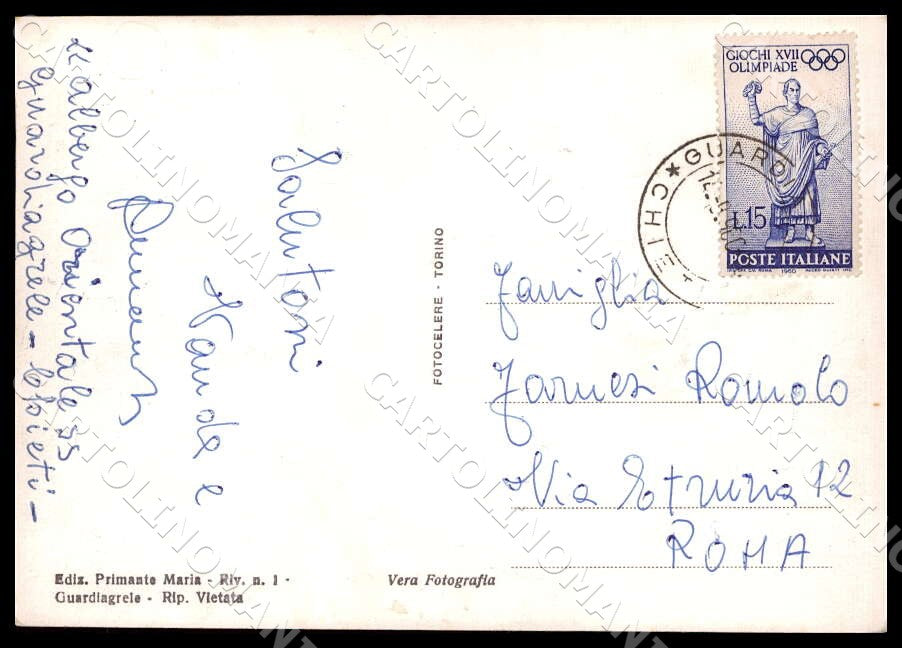 Chieti Guardiagrele Monte Maiella FG Foto cartolina GM1666 – retro