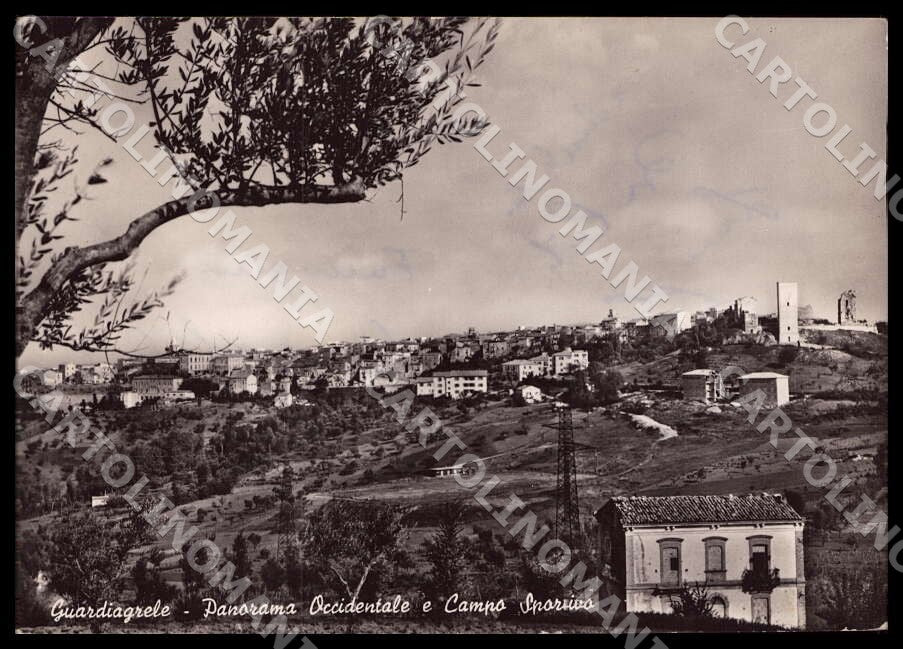 Chieti Guardiagrele Panorama Occidentale Campo Sportivo FG Foto cartolina GM1667 – fronte