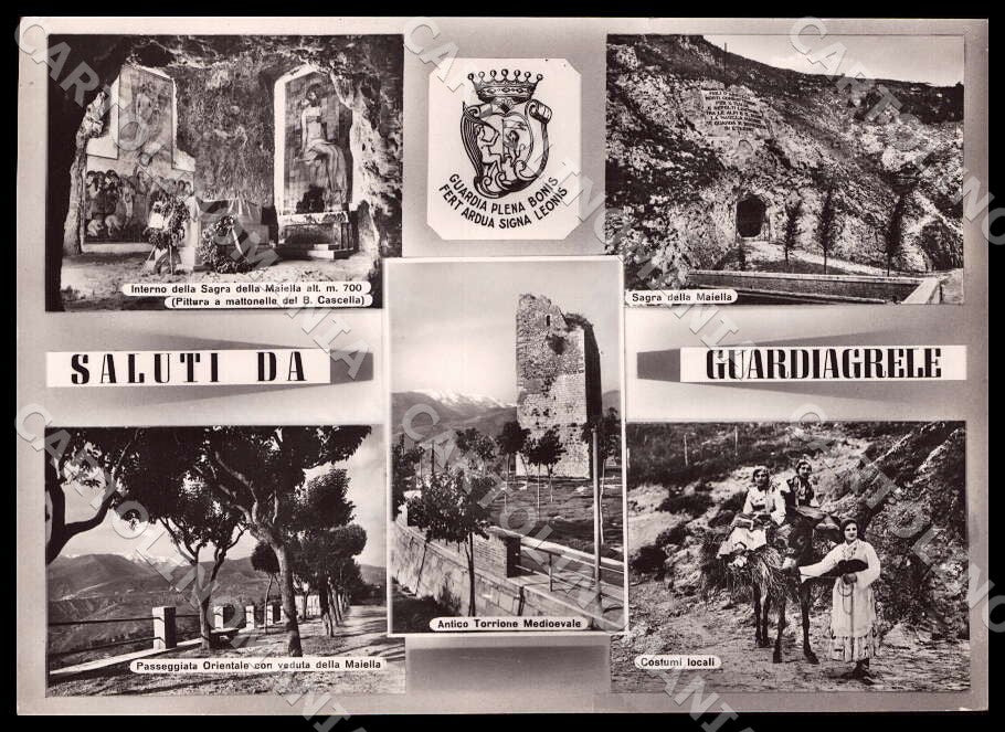 Chieti Guardiagrele Saluti da Interno Sagra Maiella FG Foto cartolina GM1670 – fronte