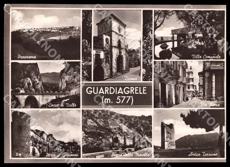 Chieti Guardiagrele Porta Duomo Villa Comunale Sagra FG Foto cartolina GM1672 – fronte