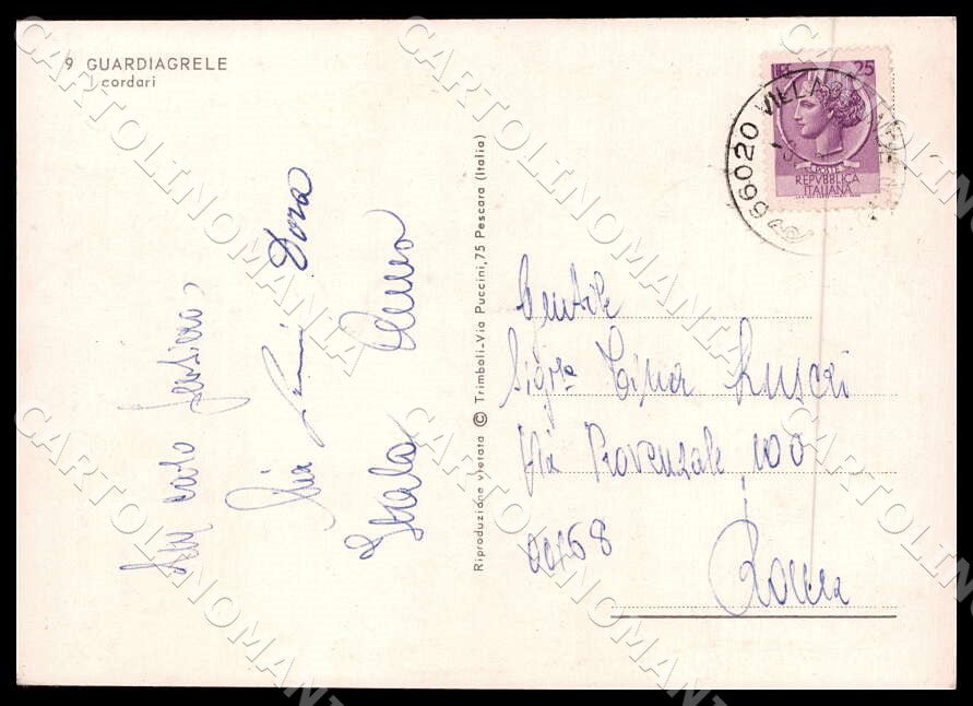 Chieti Guardiagrele cordari Mestieri FG Foto cartolina GM1674 – retro