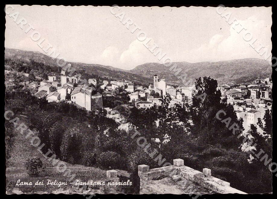 Chieti Lama dei Peligni Panorama parziale FG Foto cartolina GM1681 – fronte