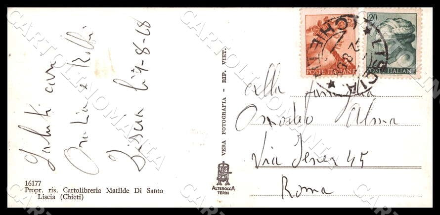 Chieti Liscia Panorama Alterocca Foto cartolina GM1684 – retro