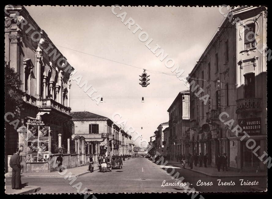 Chieti Lanciano Corso Trento Ape Piaggio PIEGHINA FG Foto cartolina GM1685 – fronte