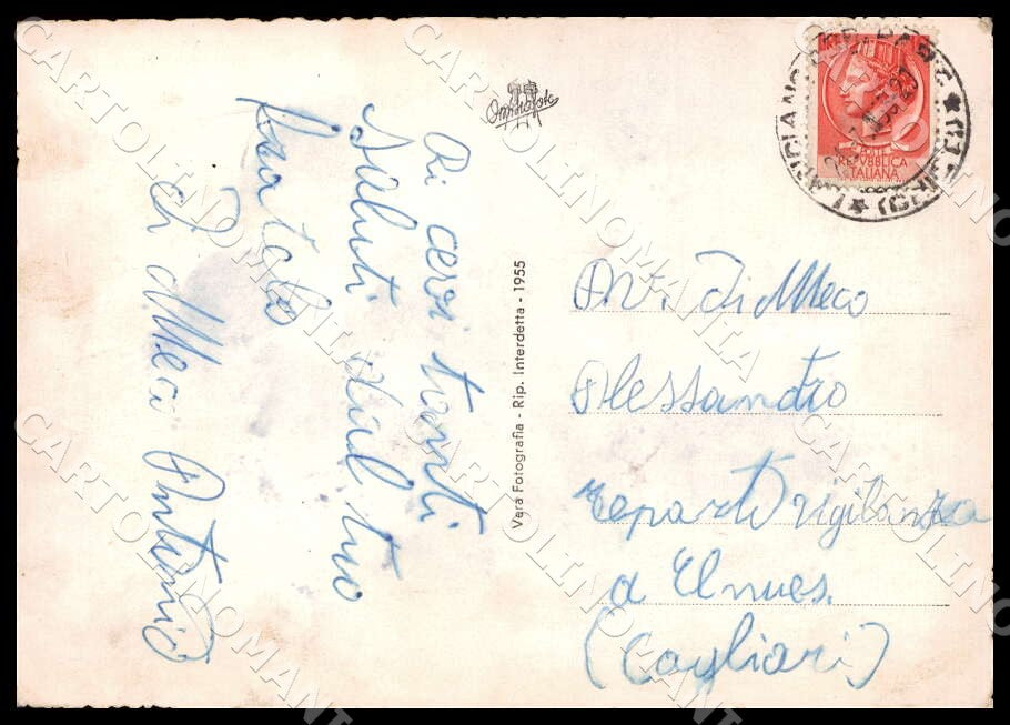 Chieti Lanciano Palazzo Poste Telegrafi FG Foto cartolina GM1686 – retro