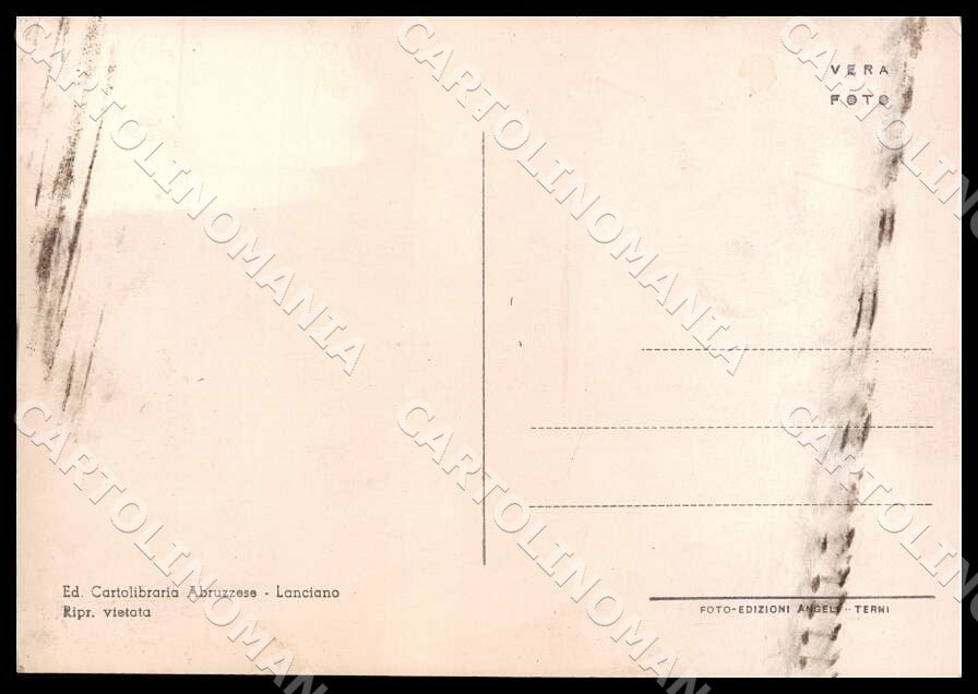 Chieti Lanciano Via Luigi De Crecchio Auto FG Foto cartolina GM1687 – retro
