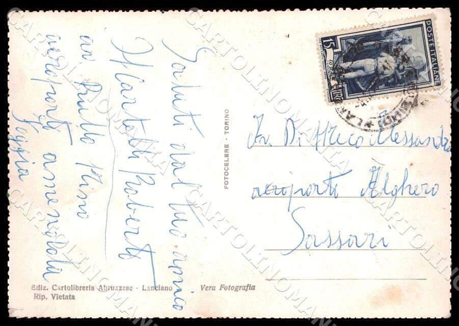 Chieti Lanciano Ippodromo FG Foto cartolina GM1690 – retro