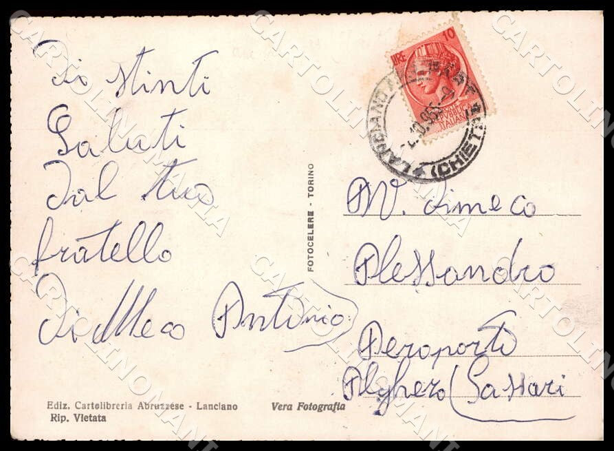 Chieti Lanciano Panorama FG Foto cartolina GM1691 – retro