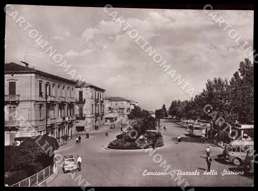 Chieti Lanciano Piazzale Stazione Autobus Corriera Auto FG Foto cartolina GM1692 – fronte