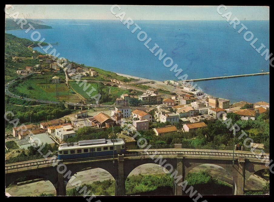 Chieti San Vito Chietino Marina Alterocca Treno FG Foto cartolina GM1698 – fronte