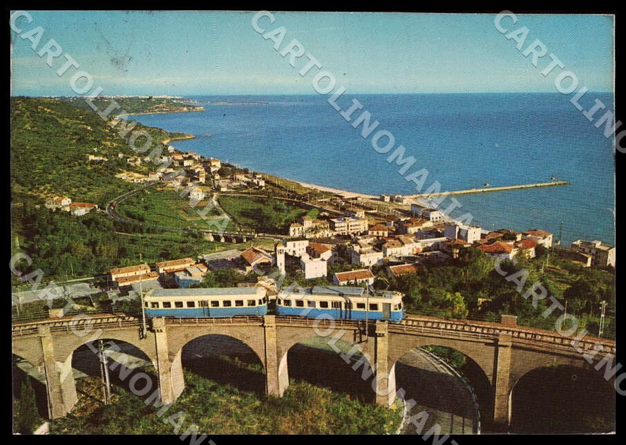 Chieti San Vito Chietino Ferrovia Treno STRAPPINO FG Foto cartolina GM1700 – fronte