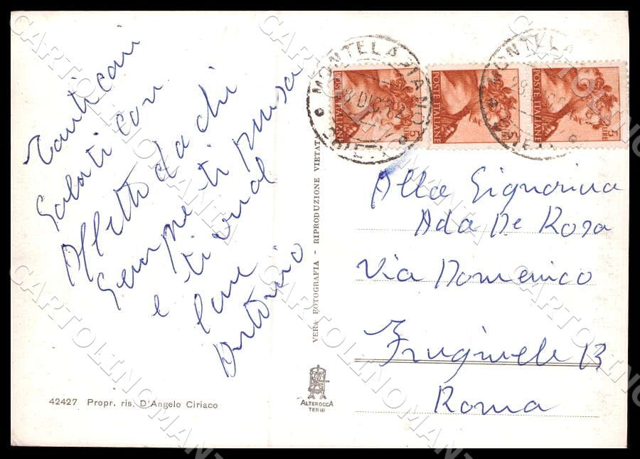 Chieti Montelapiano Panorama Alterocca FG Foto cartolina GM1701 – retro