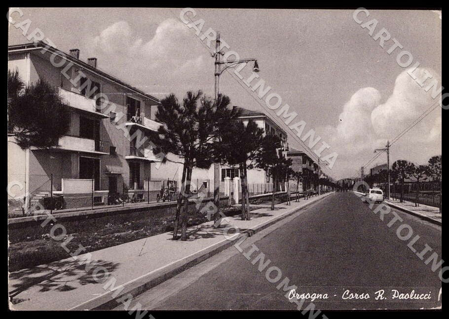 Chieti Orsogna Corso Raffaele Paolucci Auto PIEGHINA FG Foto cartolina GM1711 – fronte