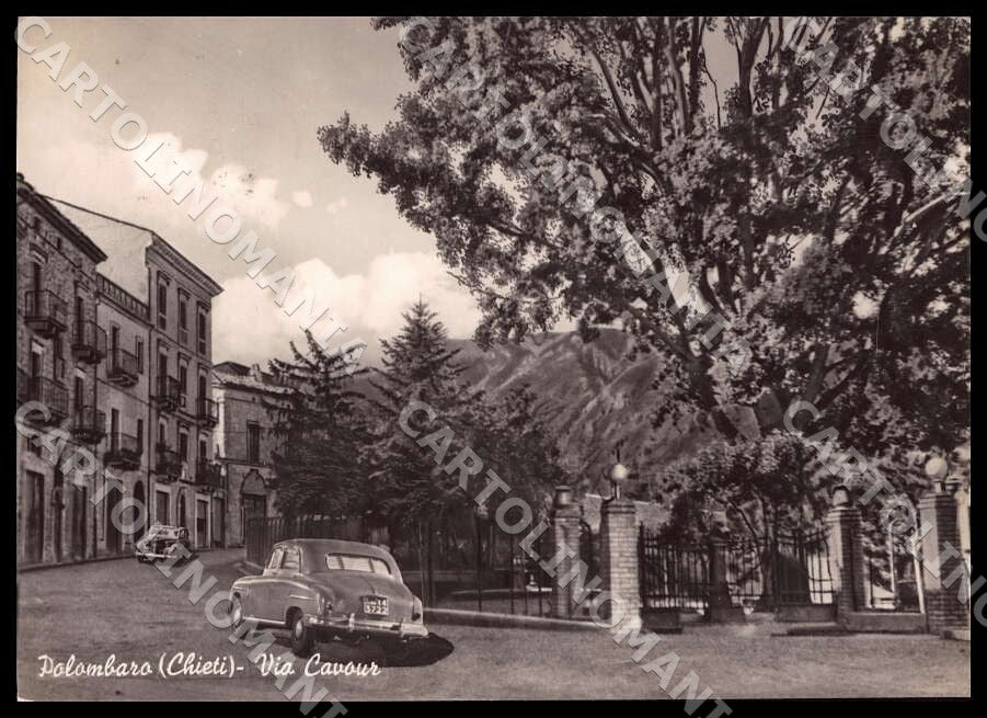 Chieti Palombaro Via Cavour Auto FG Foto cartolina GM1719 – fronte