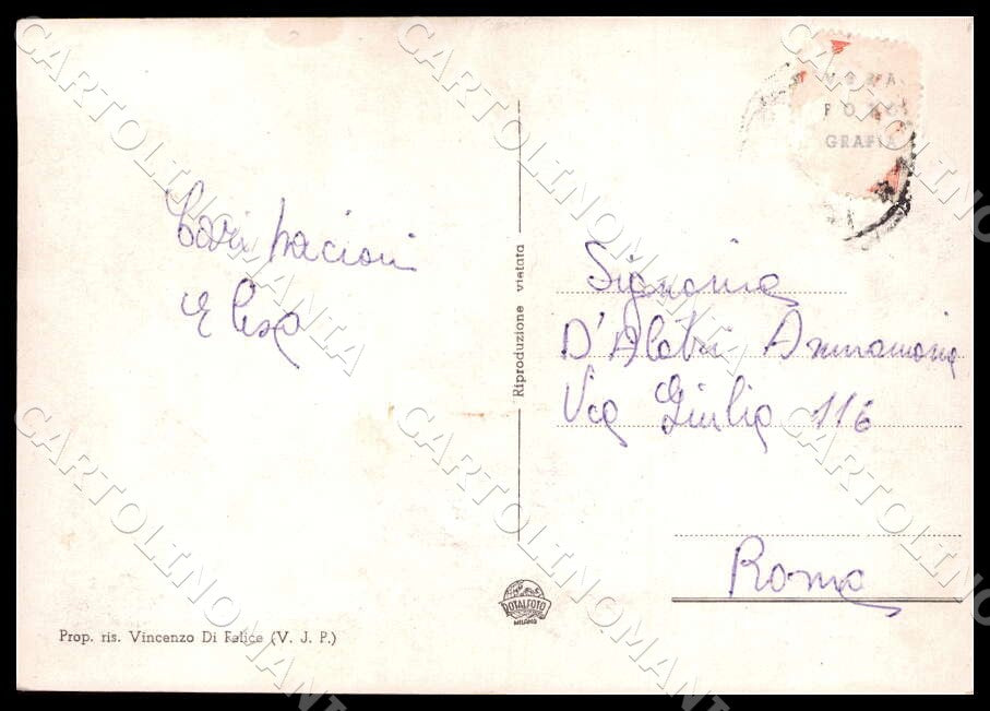 Chieti Palombaro Ingresso FG Foto cartolina GM1720 – retro