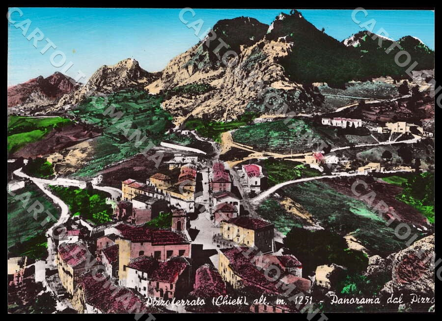Chieti Pizzoferrato Panorama Pizzo FG Foto cartolina GM1727 – fronte