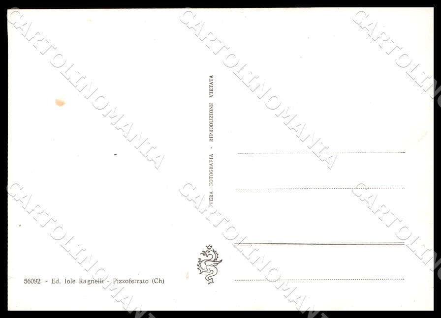 Chieti Pizzoferrato Panorama Pizzo FG Foto cartolina GM1727 – retro