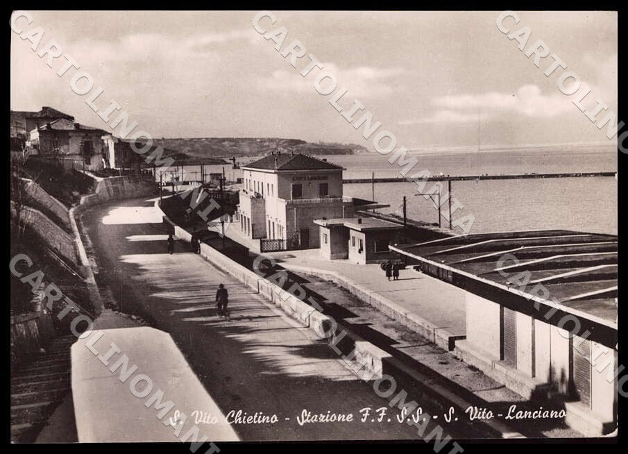 Chieti San Vito Chietino Stazione Ferrovie Stato FG Foto cartolina GM1739 – fronte