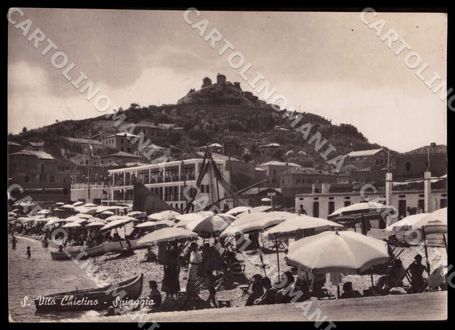 Chieti San Vito Chietino Spiaggia Barca FG Foto cartolina GM1741 – fronte