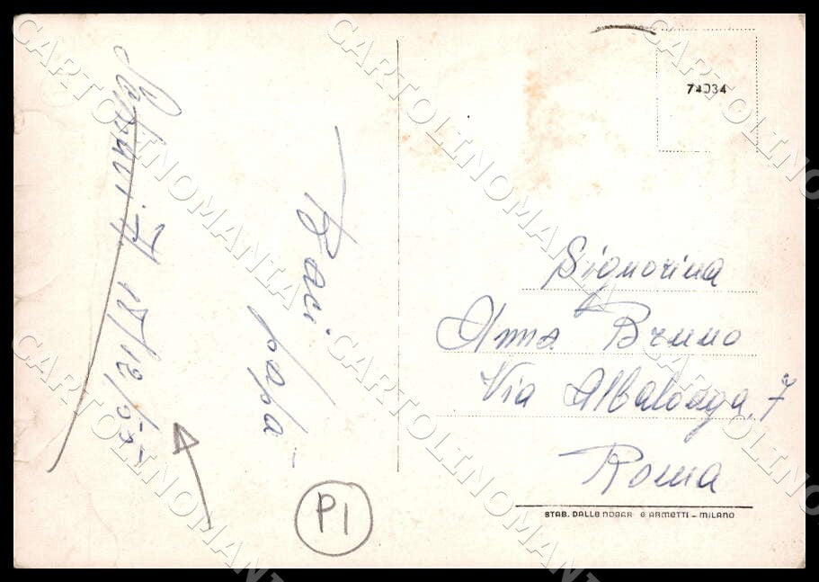 Chieti Schiavi d'Abruzzo Panorama PIEGA FG Foto cartolina GM1742 – retro