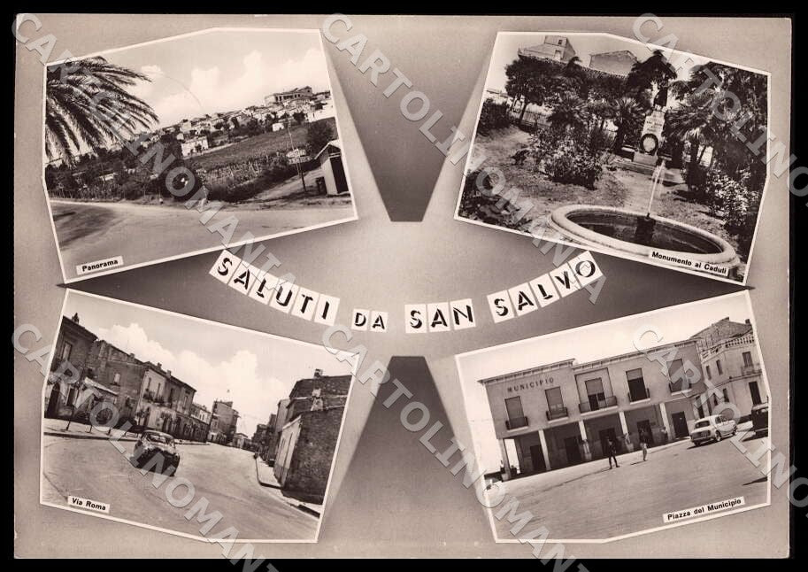 Chieti San Salvo Saluti da Panorama Monumento ABRASA FG Foto cartolina GM1747 – fronte