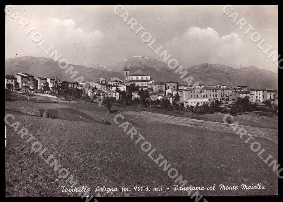 Chieti Torricella Peligna Panorama Monte Maiella FG Foto cartolina GM1750 – fronte